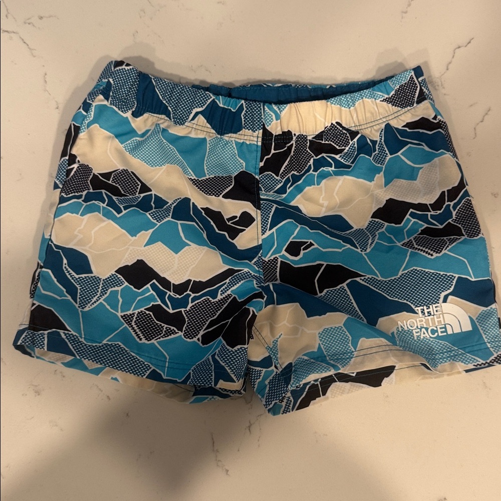 North Face Swim Trunks Board‎ Shorts Size 3T Blue UPF 40+ Swimwear worn Once!